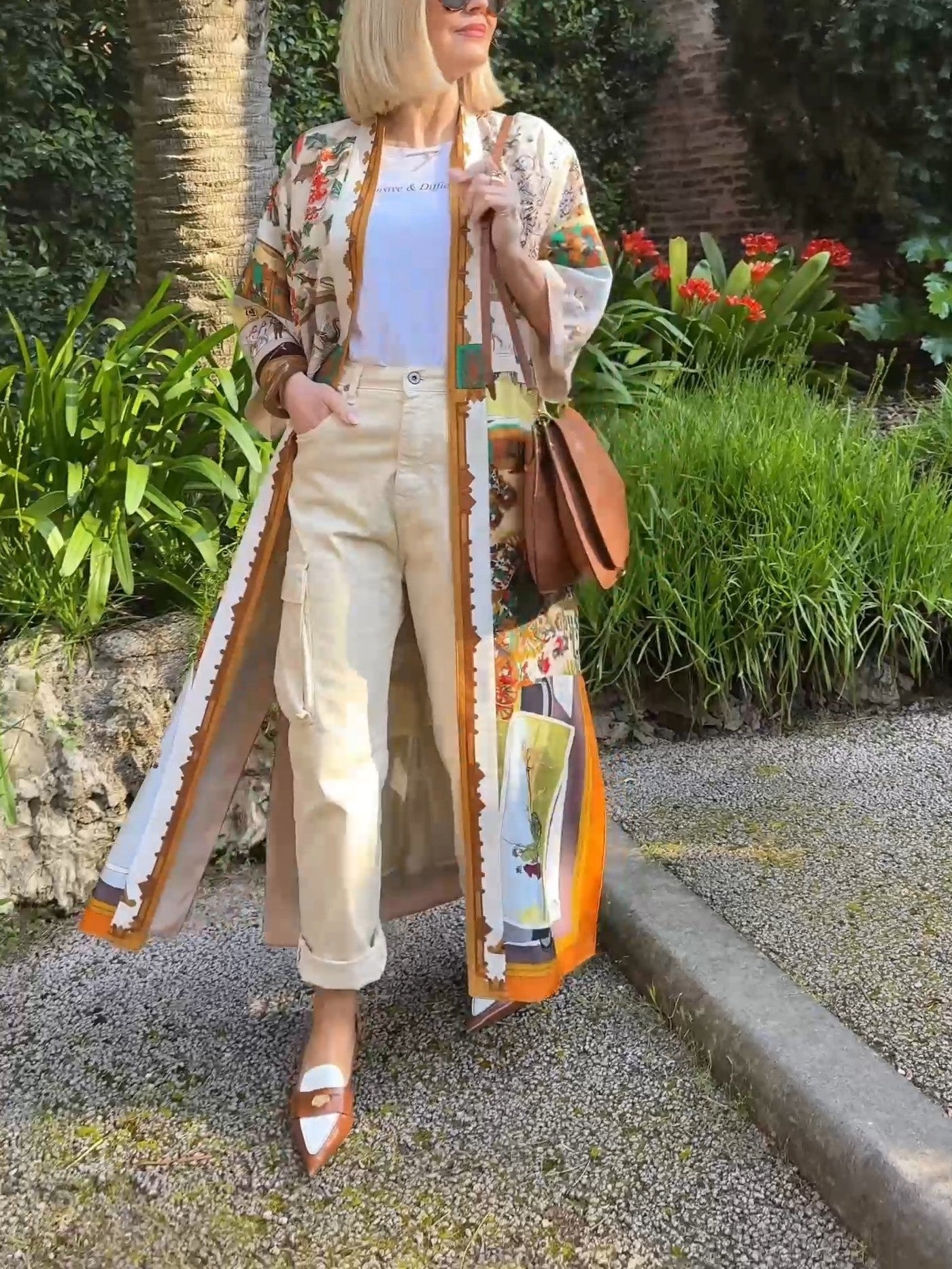 Casual & Comfortable Silk Long Coat