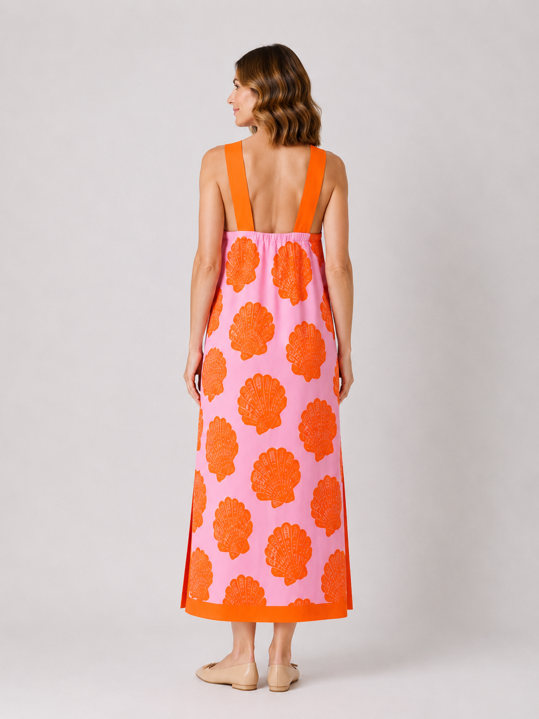 Shell Yeah Halter Midi Dress