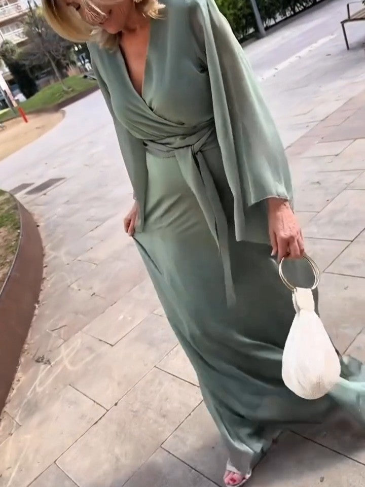 Cationic chiffon dress