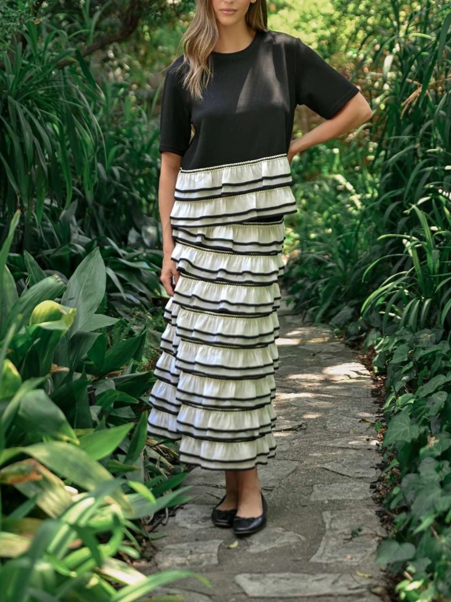 Chic Ruffle Tiered Dress