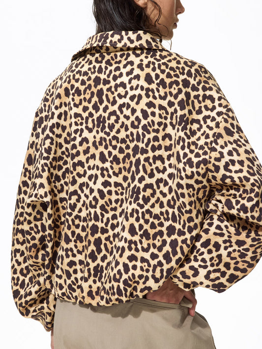 Oversized Bubble-Hem Jacket