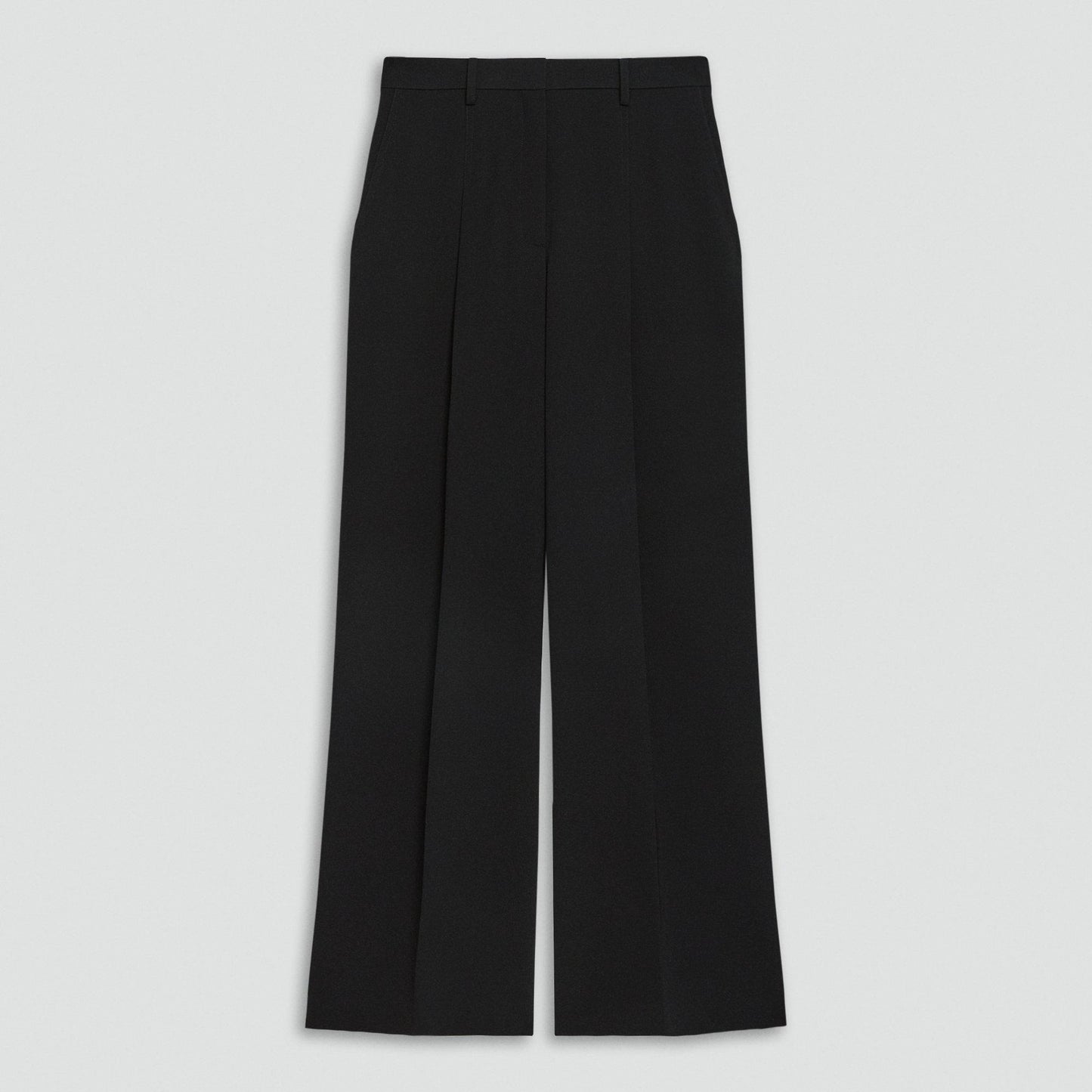 Pleated Wide-Leg Trousers in Admiral Crepe