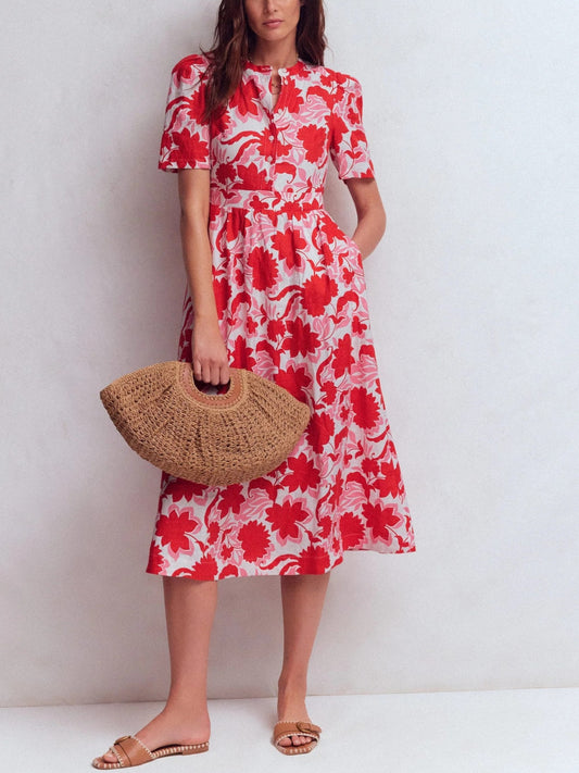 Ivy Linen Midi Dress