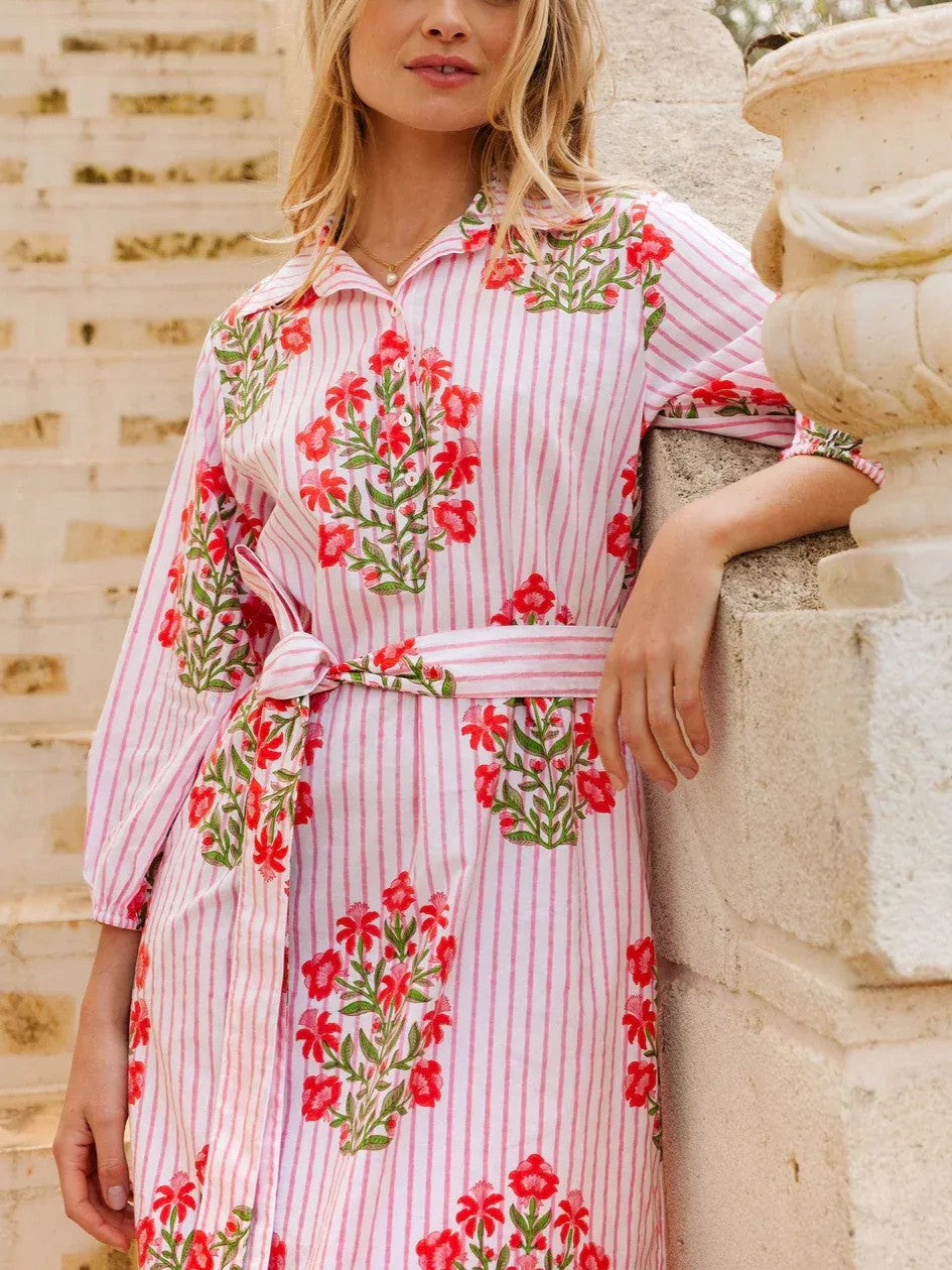 PINK CITY PRINTS CORFU DRESS