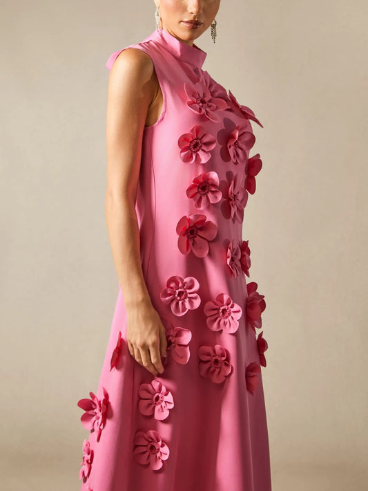 Annona Flower Embellished Dress