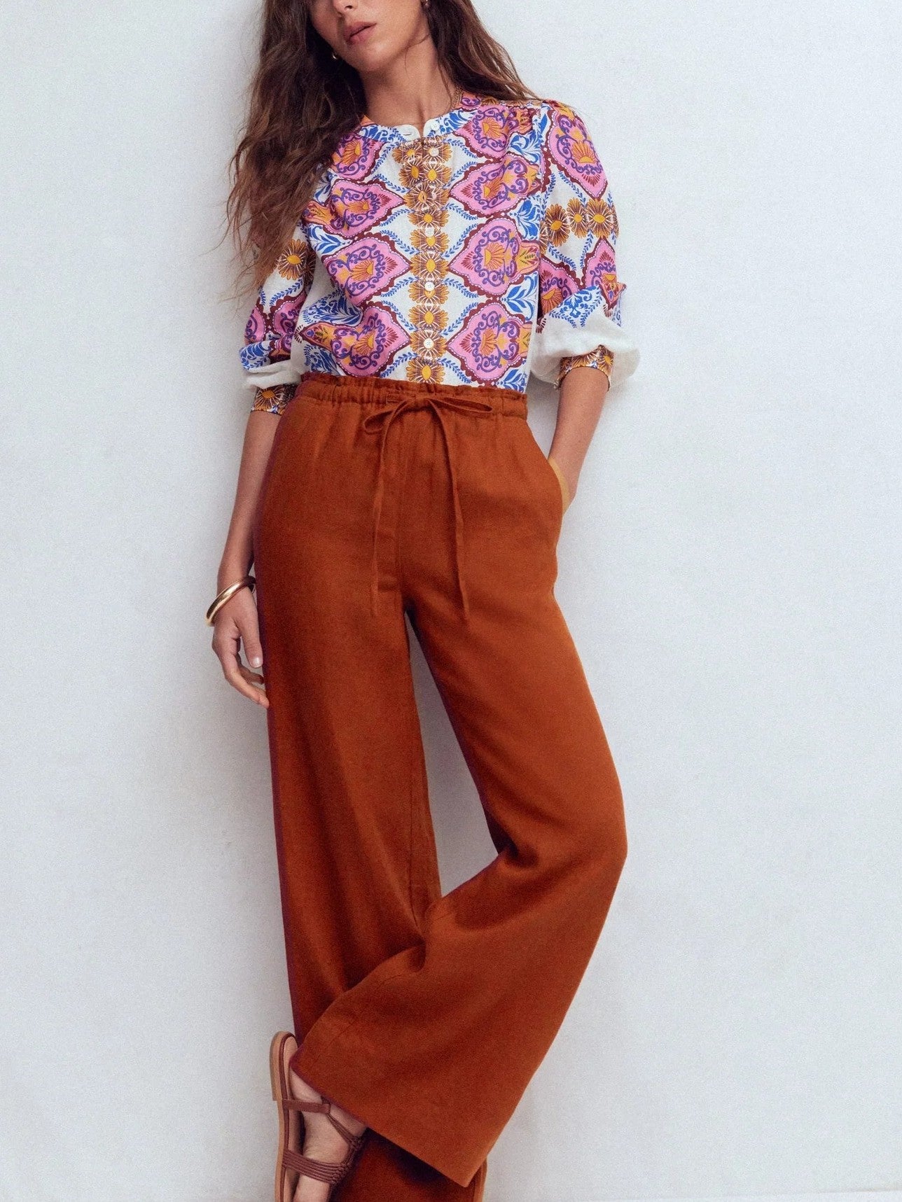 Alicia Linen Top