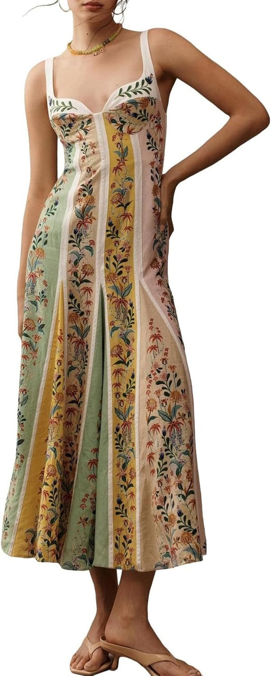 Women's Boho Print Dress