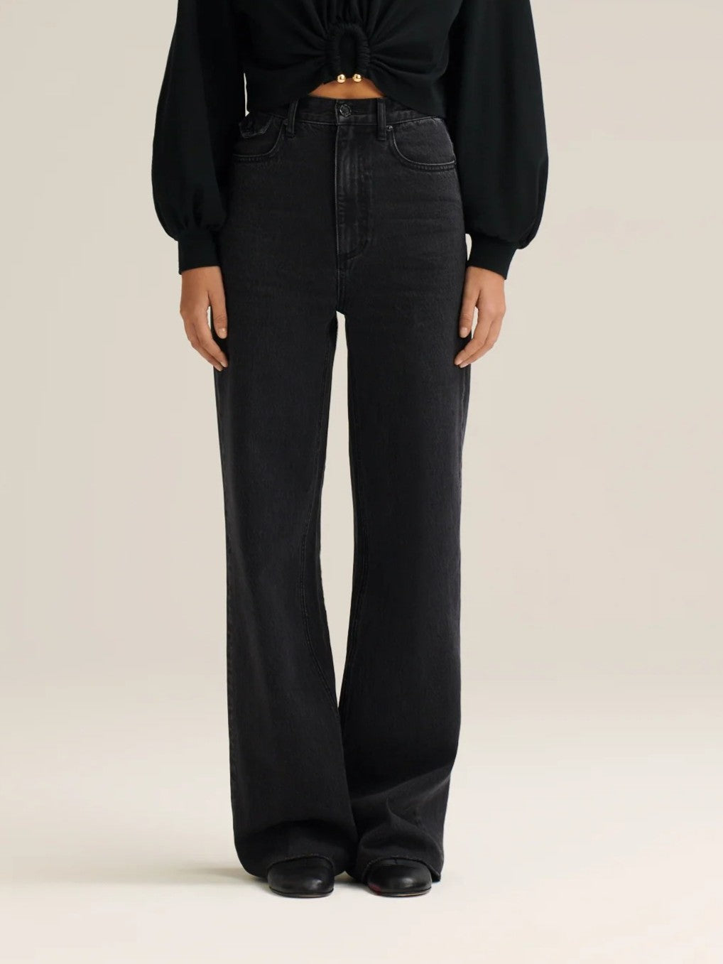 Denim Selvedge Wide Leg Jean