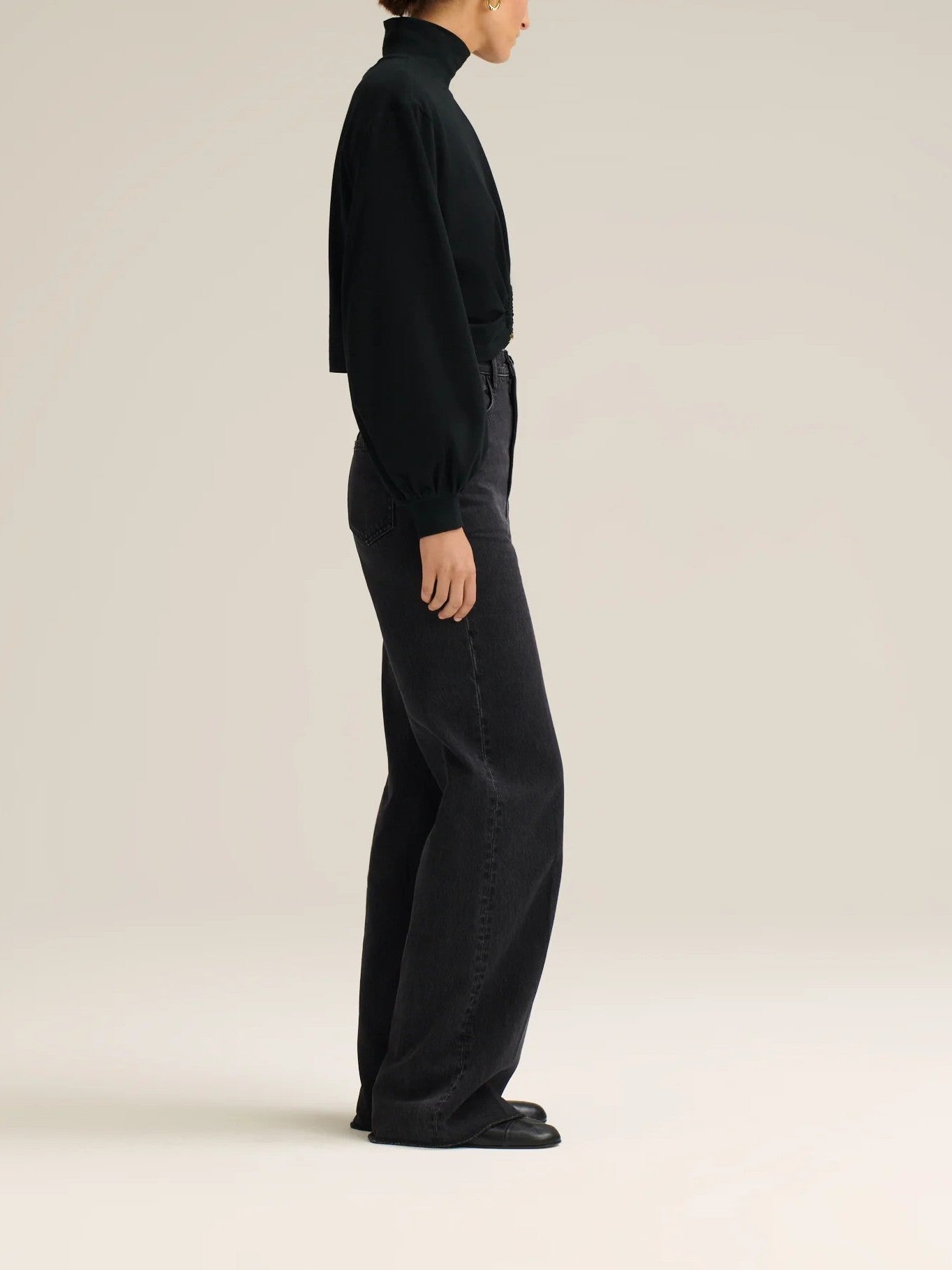 Denim Selvedge Wide Leg Jean