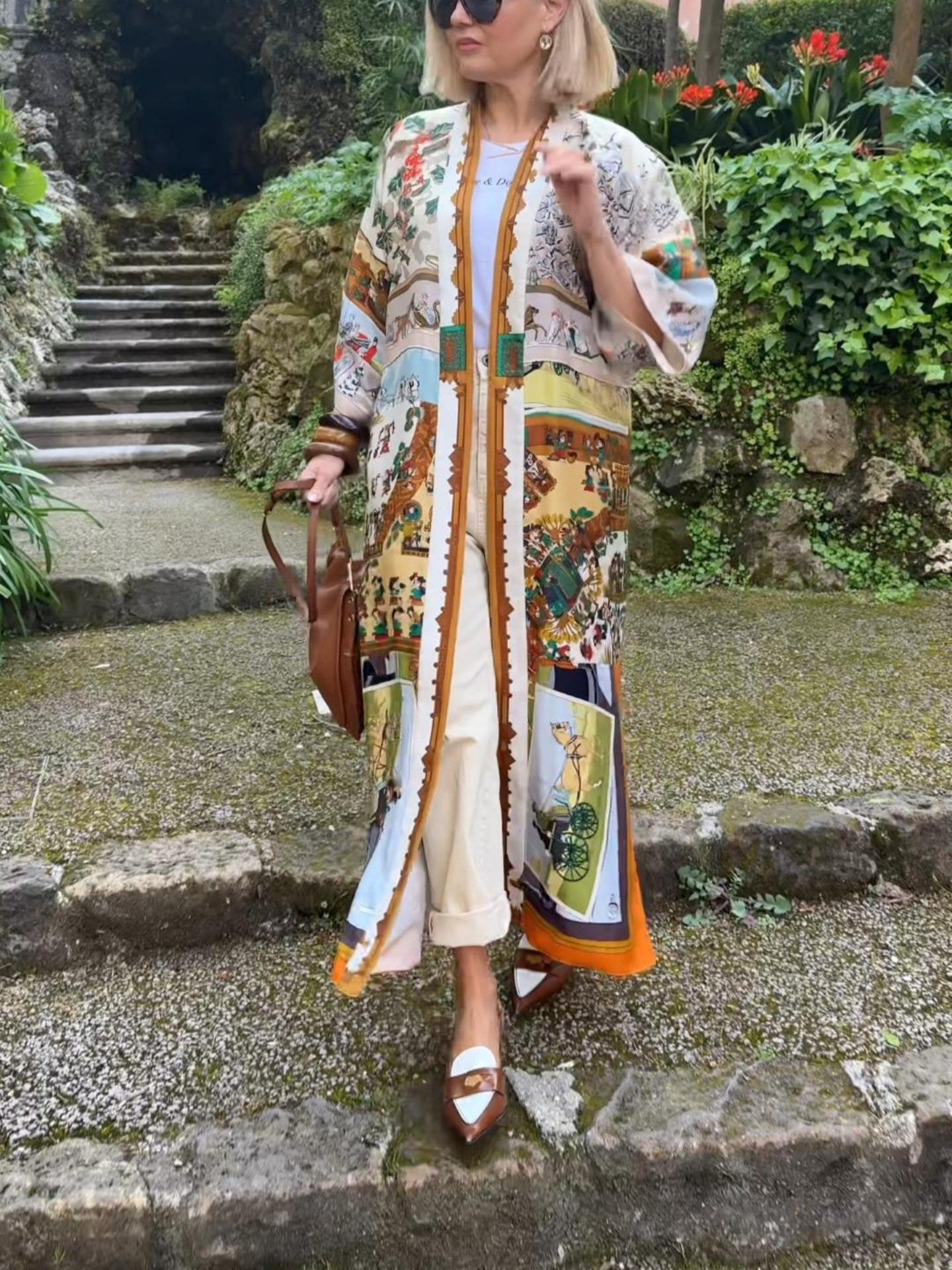 Casual & Comfortable Silk Long Coat