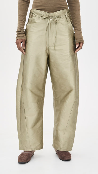 Techno Taffeta Barrel Pants