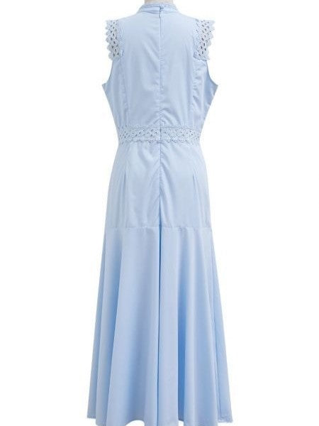 Elegance Lace Panelled Sleeveless Dress