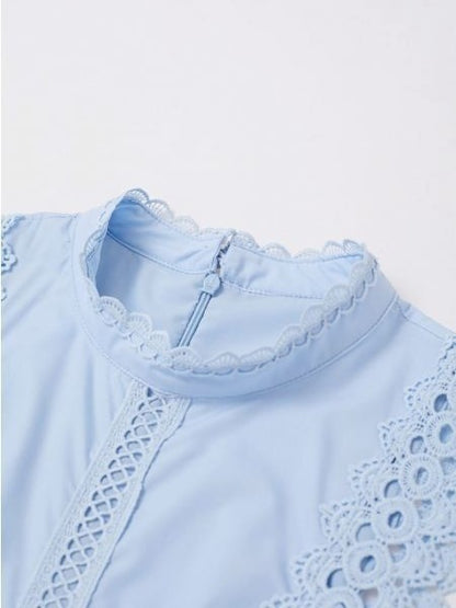 Elegance Lace Panelled Sleeveless Dress