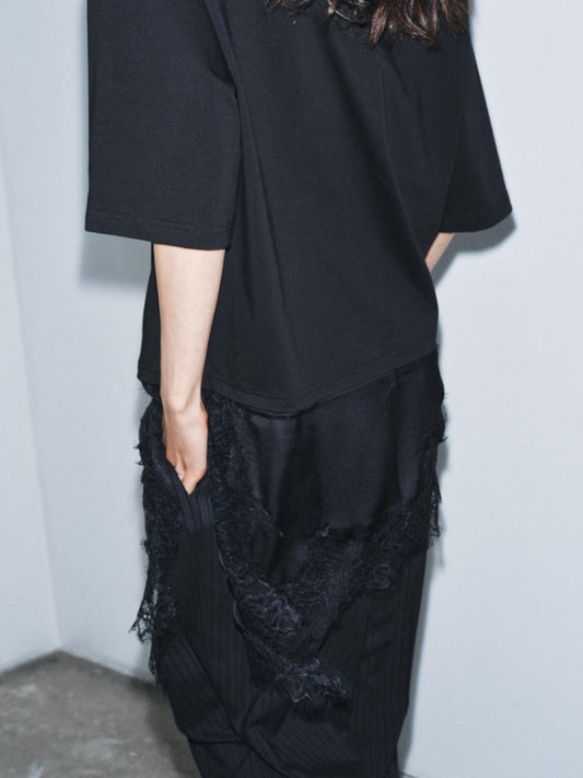 COMBINATION LACE T-SHIRT