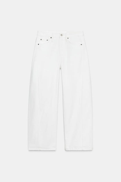 MID-WAIST RELAXED FIT ANKLE JEANS
