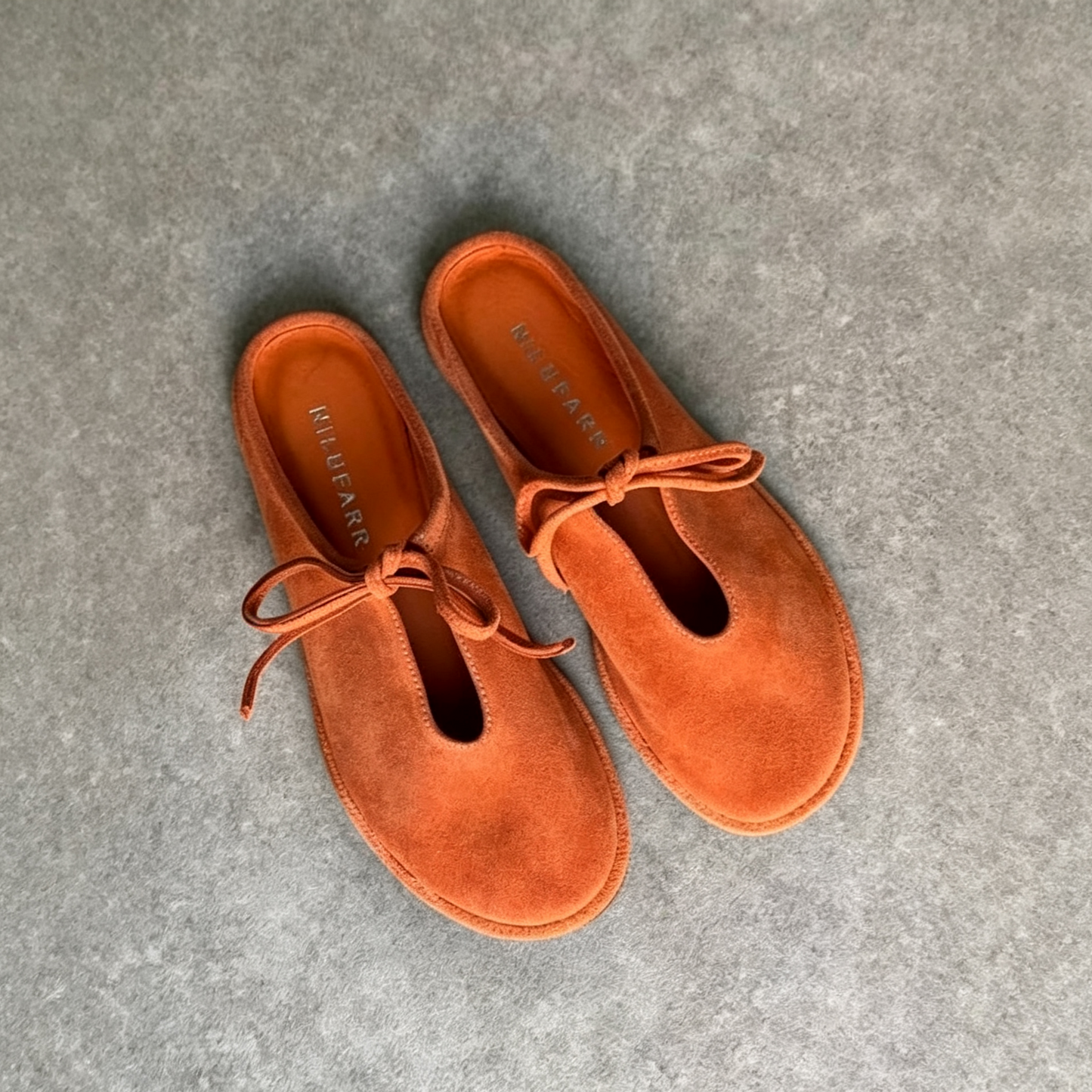 Bow Suede Mule Slippers