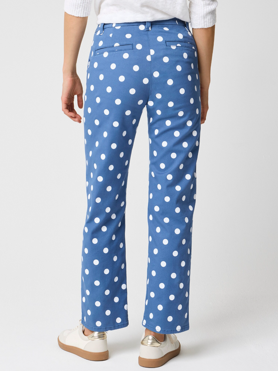 Rustic Ocean White Printed Everyday Chino Pant