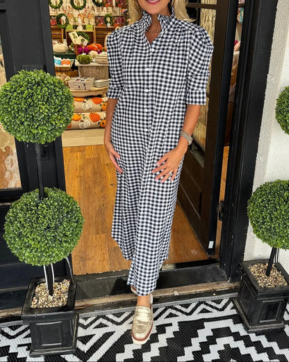 Nina Gingham Dress