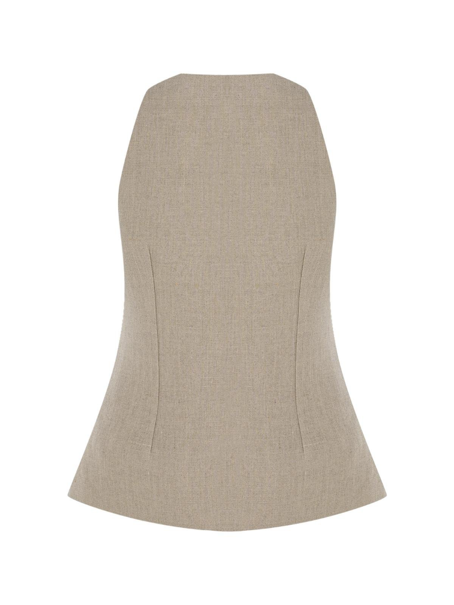 Cotton & Linen Sleeveless Vest & Trousers