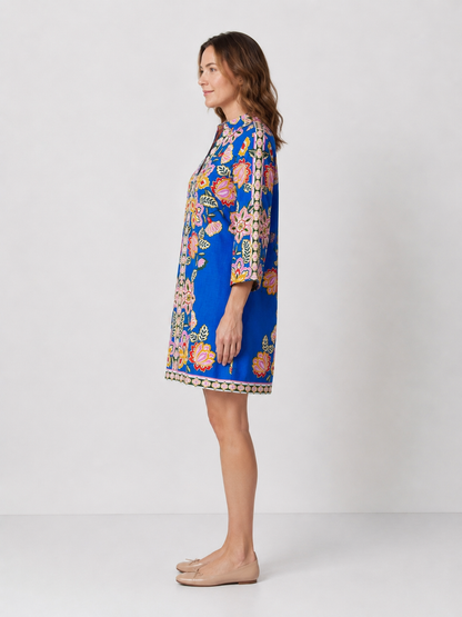 Carmen Linen Short Dress