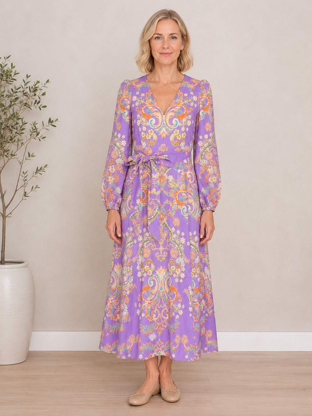 Florence Linen Blend Dress