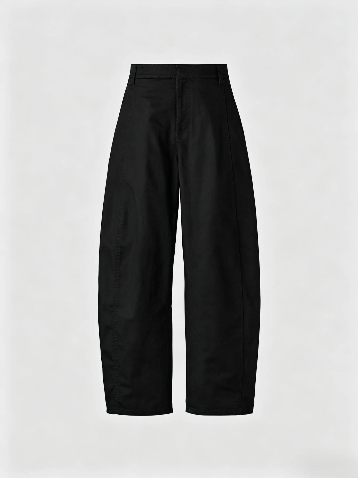 Cotton Curve Ankle Trousers