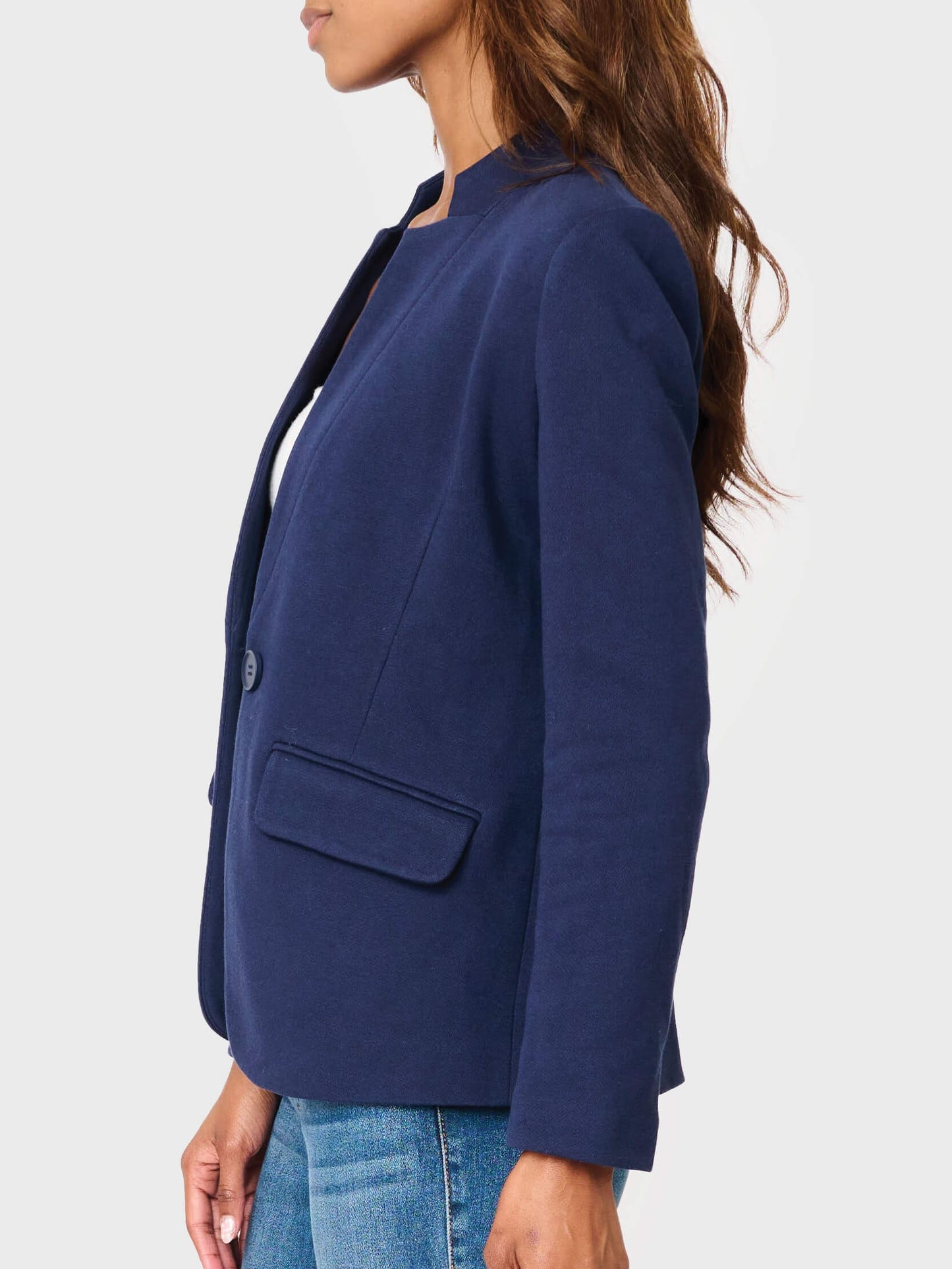 Notch Collar Blazer