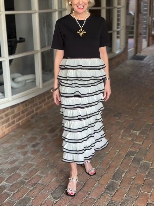 Chic Ruffle Tiered Dress