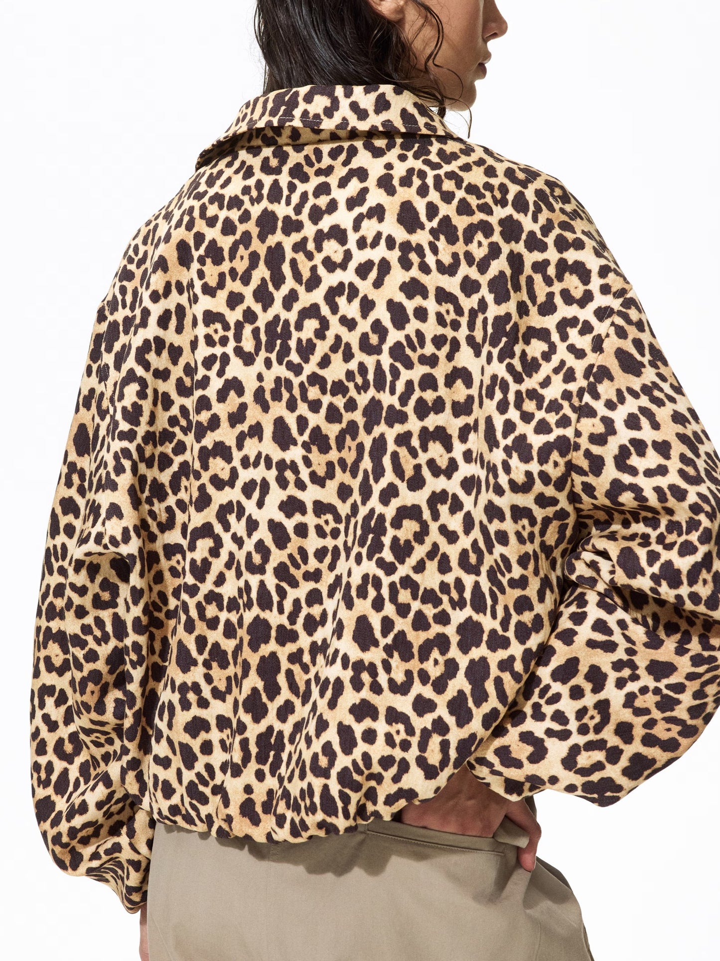 Oversized Bubble-Hem Jacket