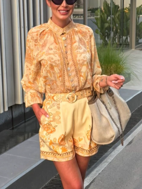 Golden Hour Paisley Lemon Set