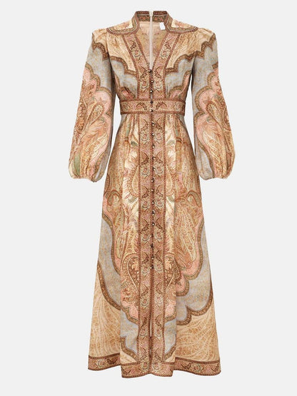 Wanderlust Plunge Midi Dress