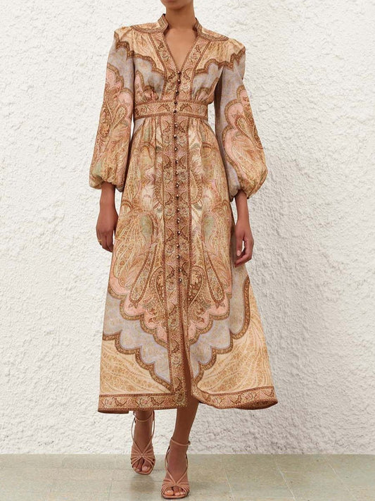 Wanderlust Plunge Midi Dress