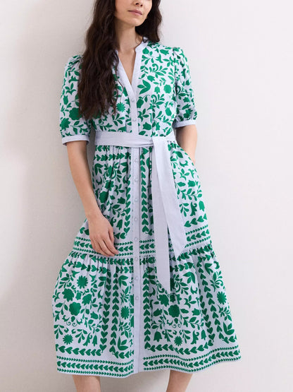 Trinity Floral Heart Shirt Dress
