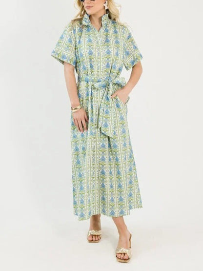 Elaine Floral Maxi, Blue