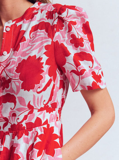 Ivy Linen Midi Dress