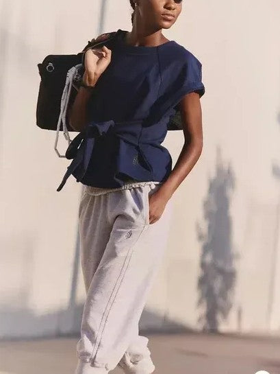 Timeless Navy Tie Top