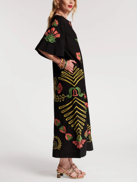 Embroidered Charming Caftan