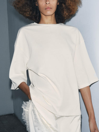 COMBINATION LACE T-SHIRT
