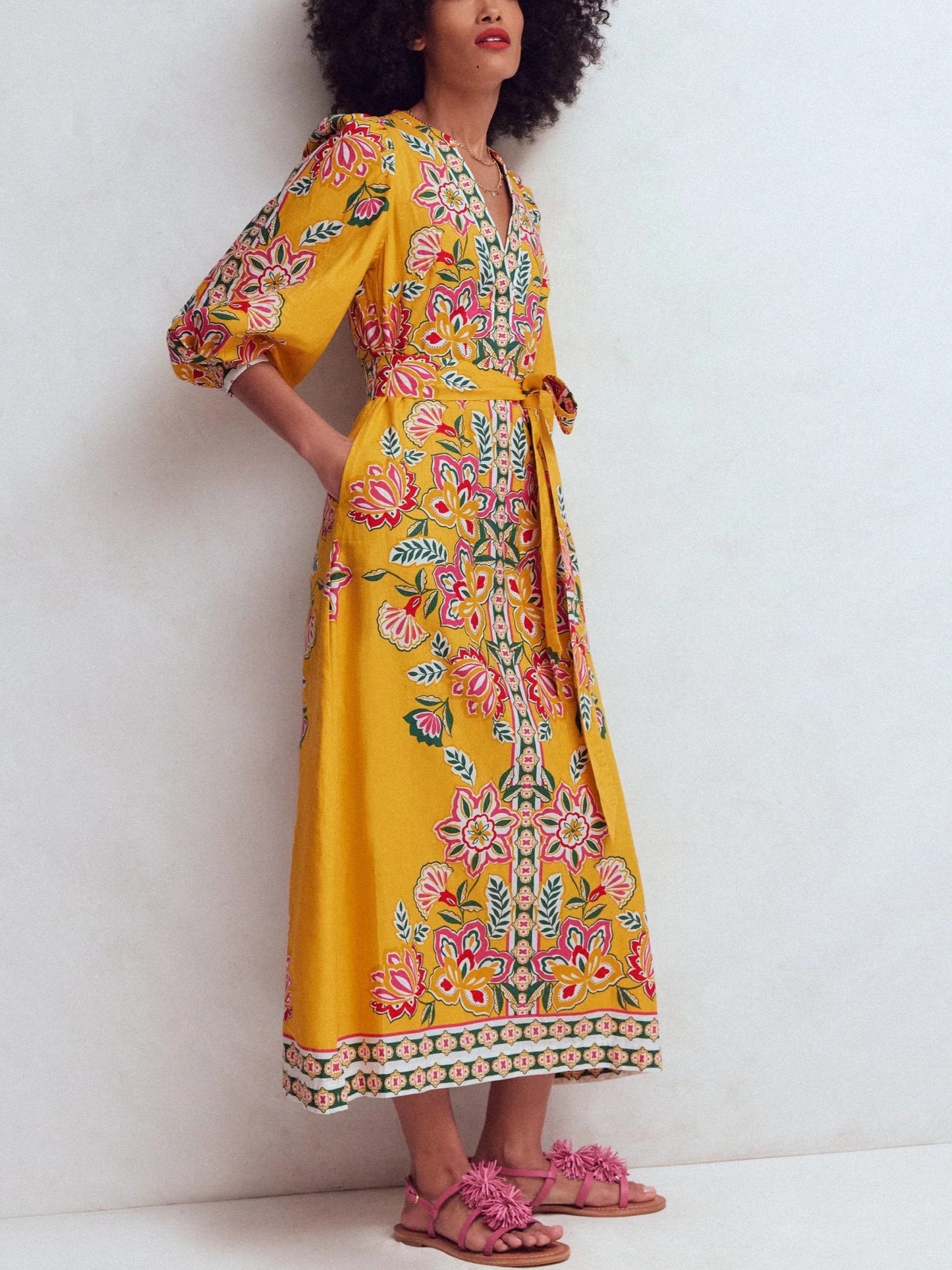 Octavia Linen Blend Dress