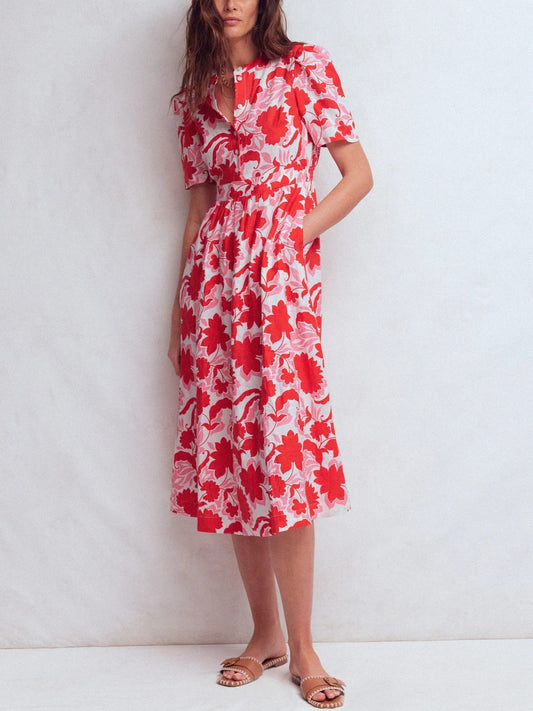 Ivy Linen Midi Dress