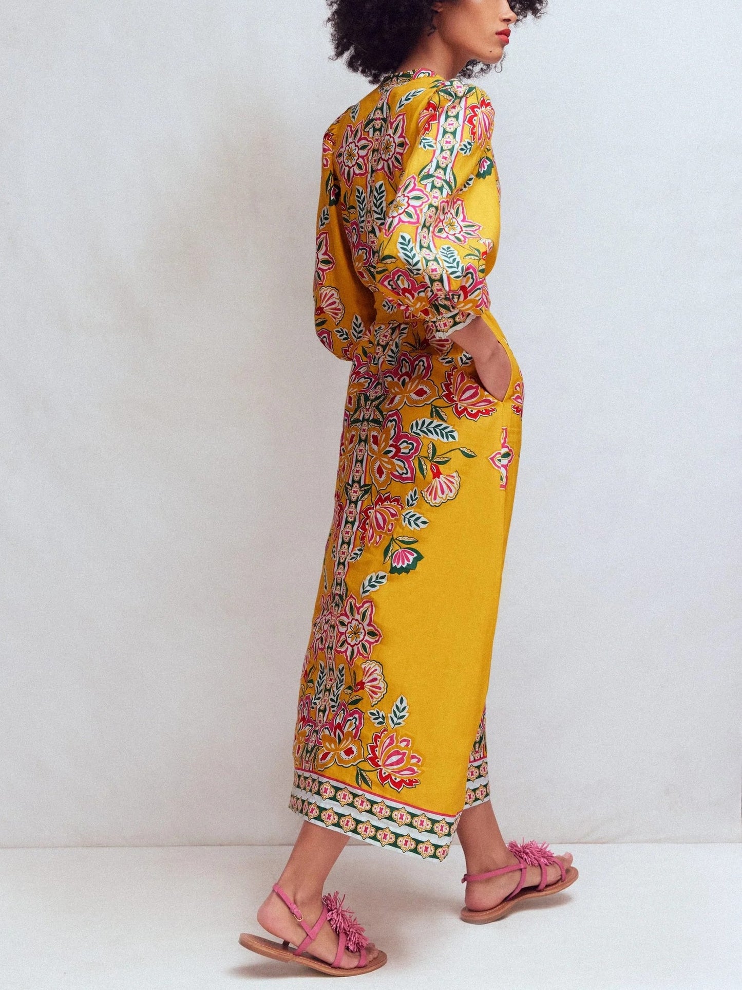 Octavia Linen Blend Dress