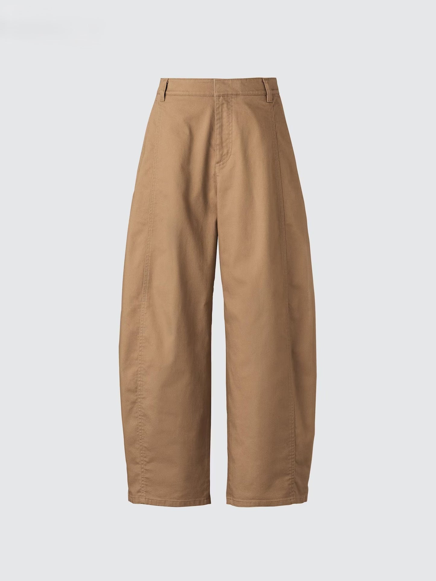 Cotton Curve Ankle Trousers