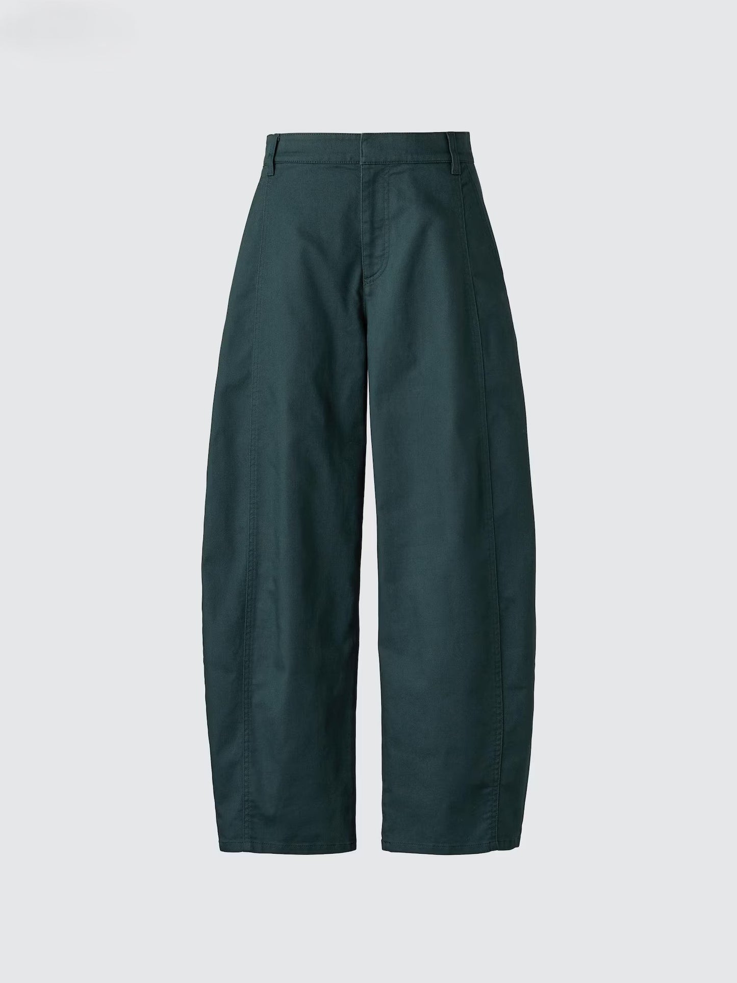 Cotton Curve Ankle Trousers