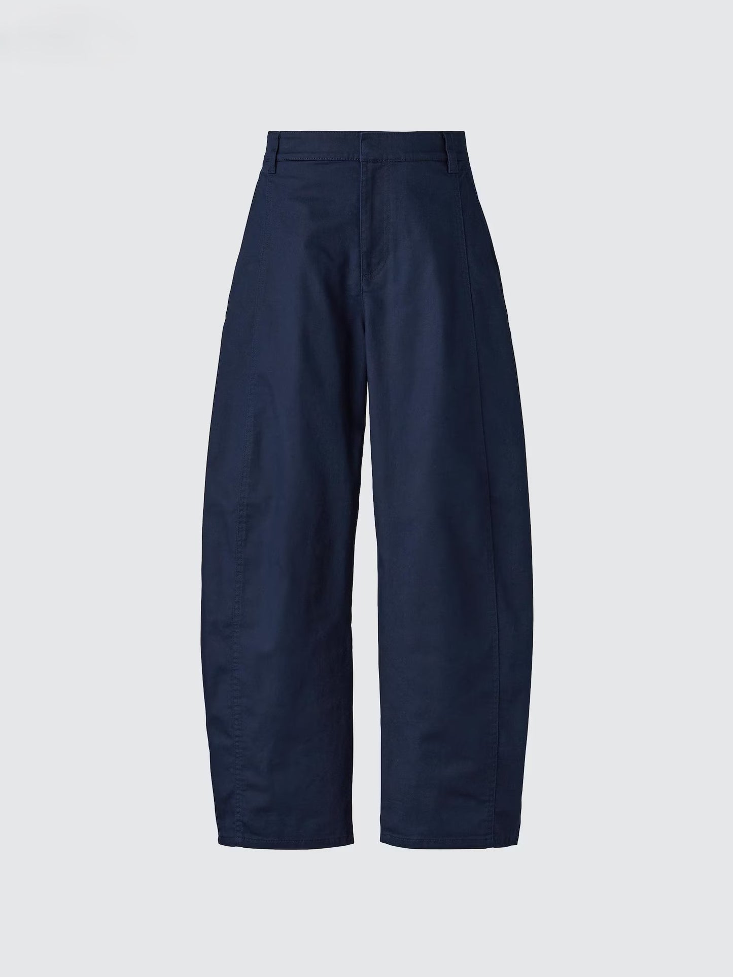 Cotton Curve Ankle Trousers