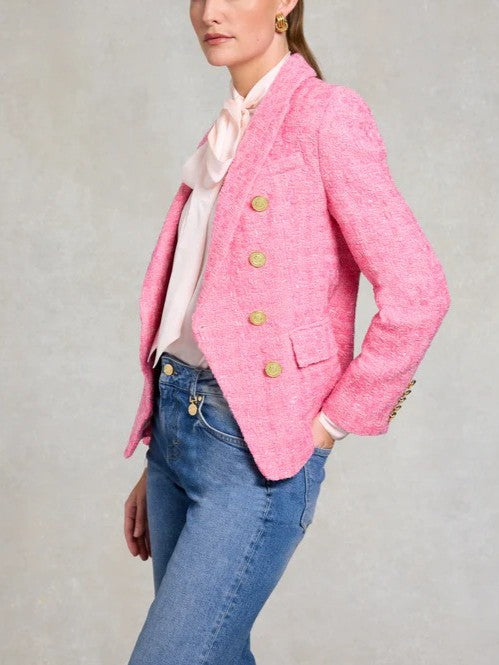 Knightsbridge Blazer Pink Pop Boucle