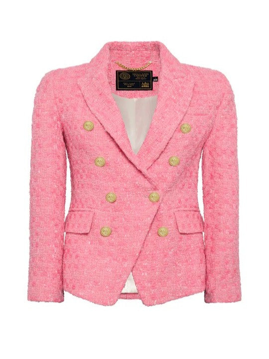 Knightsbridge Blazer Pink Pop Boucle