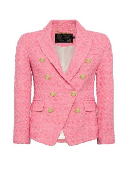 Knightsbridge Blazer Pink Pop Boucle