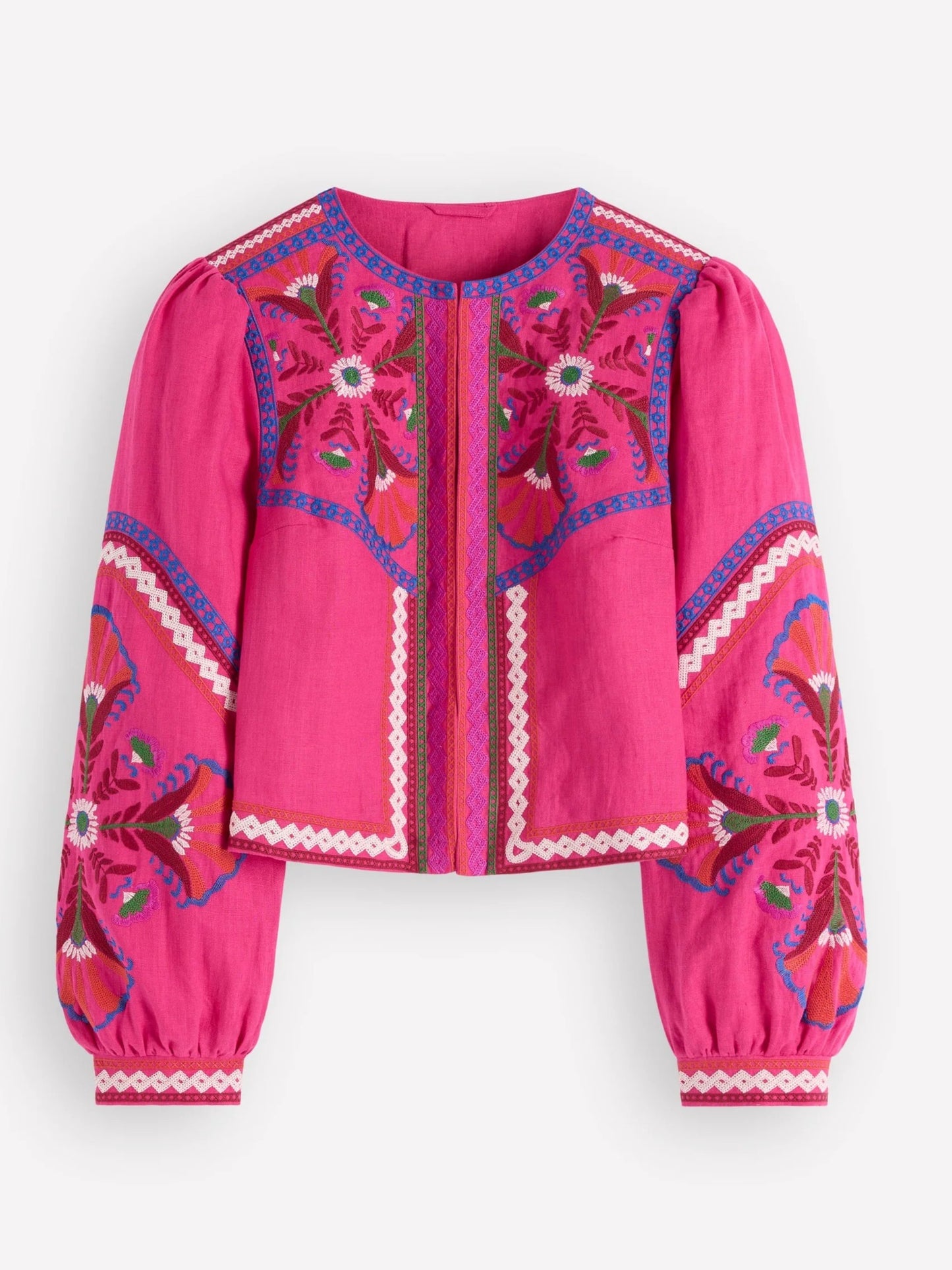Embroidered Linen Jacket
