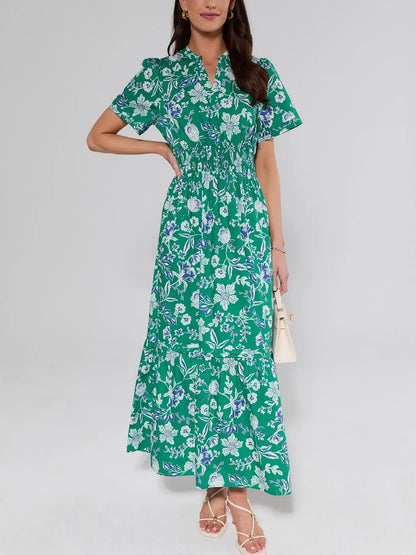Isabella Green Floral Maxi Dress