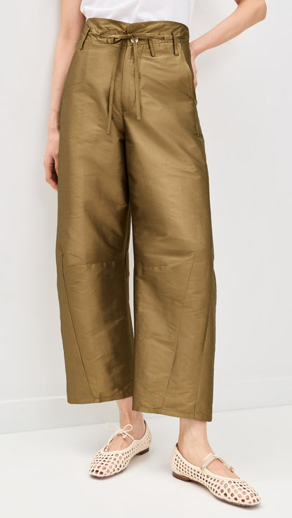 Techno Taffeta Barrel Pants